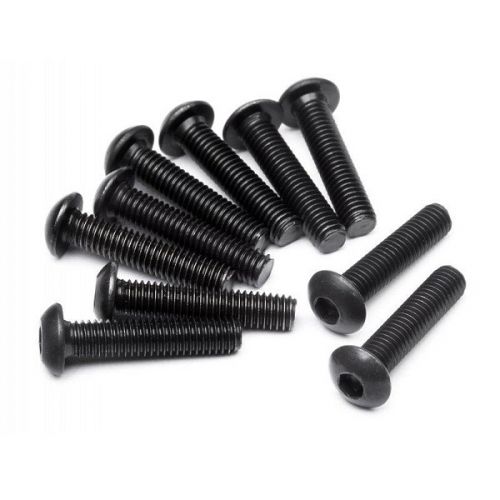 HB RACING HB100559  BUTTON HEAD SCREW M3x14mm (HEX SOCKET/10pcs) 