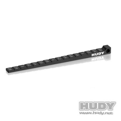 HUDY 107718 RIDE HEIGHT GAUGE STEPPED 1/10 & 1/12 PAN CARS - 107718
