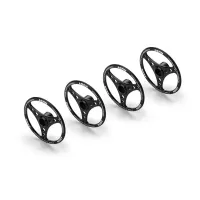 HUDY 108070 ALU SET-UP WHEEL FOR 1/8 ON-ROAD (4) - 108070