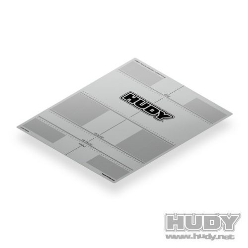 HUDY 108213 PLASTIC SET-UP BOARD DECAL 449x562mm - 1/8 OFF-ROAD & TRUGGY - 108213