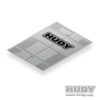 HUDY 108360 PLASTIC SET-UP BOARD DECAL 282x386mm - 1/10 TC - 108360
