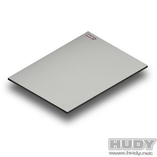 HUDY 108701 FLAT SET-UP BOARD FOR 1/8 OFF-ROAD & GT - GREY - 108701