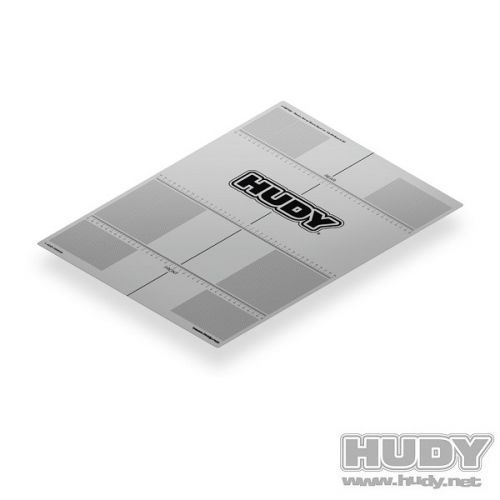 HUDY 108760 Plastic Set-Up Board Decal 399x545mm - 1/8 Off-Road & GT