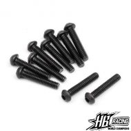 HB RACING HB112787 BUTTON HEAD SCREW M2X10MM (10PCS) 