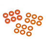 HB RACING HB112797 WASHER SET 3X6MM (0.5MM/1.0MM/2.0MM/ORANGE/6PCS) 