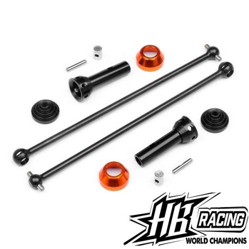 HB RACING HB113461 CVA Drive Shaft Set 131mm (Front)