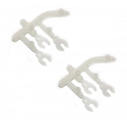 CAP-14031W CLIP 2mm WHEEL BASE ADJUSTER (4pcs) LAB C02-LABC 03 WHITE