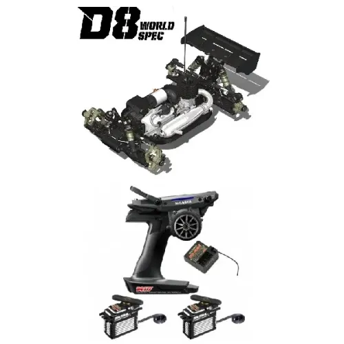 HB RACING D8 WORLD SPEC + SANWA M17 + XB2