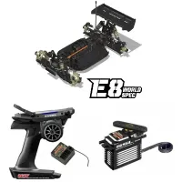 HB RACING HB204855 E8 World Spec 1/8 EP Buggy + SANWA M17 + PGS-XB II (204855+107A54563A+10732483A)