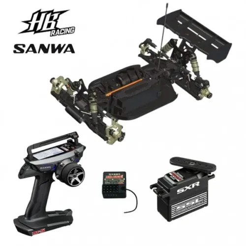 HB RACING E8 WORLD SPEC + SANWA MT-5 + PGS-CX II