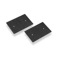 HUDY 293311 GRAPHITE REAR WING SIDE PLATE 0.5MM - 1/10 ELECTRIC (2) - 293311
