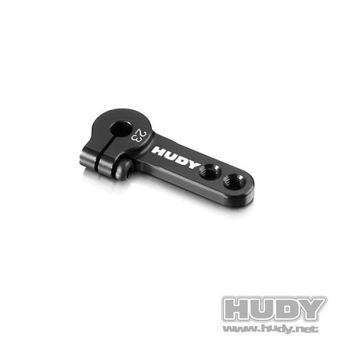 HUDY 293404 ALU CLAMP SERVO HORN - KO PROPO, SANWA - 2-HOLE M3 - 23T - 293404