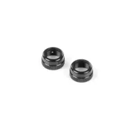 XRAY 308352-K Alu Shock Cap-Nut with Vent Hole - Black (2)