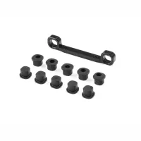 XRAY 352334 XB8 Alu Front Upper Arm Holder for Semi-Split Bulkhead