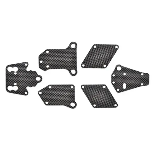 SERPENT 601268 Chassis insert set carbon (6) SRX8 GT V2 (SER601268)