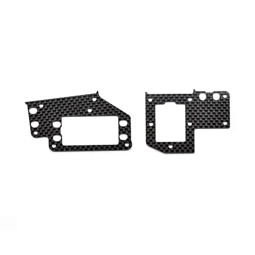 SERPENT 601378 Radioplate mounts carbon (2) SRX8 Gen4 (SER601378)