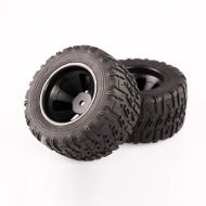 LC RACING L6061 MT Tires Set Mounted, 12mm 2pcs