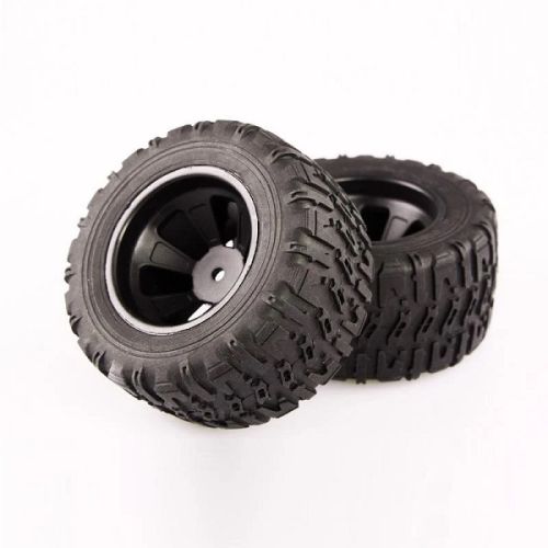 LC RACING L6061 MT Tires Set Mounted, 12mm 2pcs