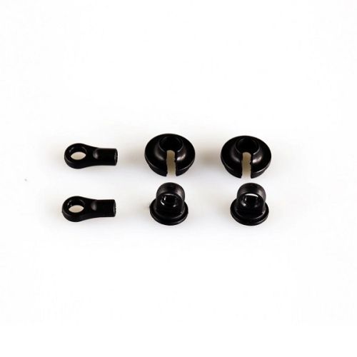 LC RACING L6187 Shock Caps, Spring Cups & Rod End Set