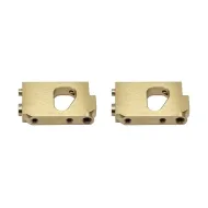 SERPENT 903878 Radioplate bracket brass 38gr (2) 990 EVO (SER903878)