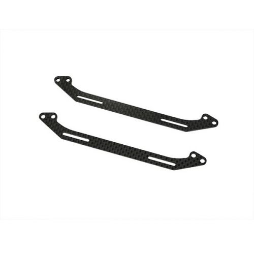 SERPENT 904171 Batteryplate top long carbon 988E (2) (SER904171)