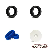 HOT RACE AMAZZONIA KIT COMPLETE WHITE RIM 1/8 OFF ROAD BUGGY 1 PAIRS