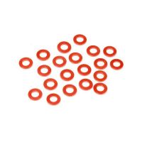 HB RACING HB114488 ALUMINUM WASHER 3x6x0.75mm (ORANGE/20pcs)