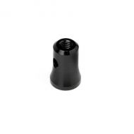 HB RACING HB114748 Aluminium Exhaust Pipe Mount V2 (Black) 
