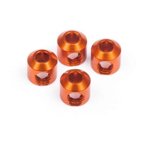 HB RACING HB114485 SWAY BAR STOP COLLAR (ORANGE/4pcs)