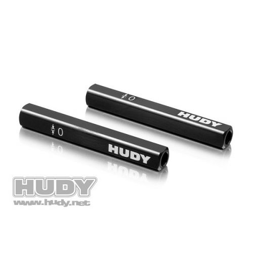 HUDY 107702 CHASSIS DROOP GAUGE SUPPORT BLOCKS (10 MM) FOR 1/10 (2) - 107702