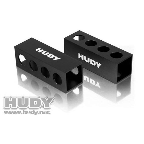 HUDY 107704 CHASSIS DROOP GAUGE SUPPORT BLOCKS 30MM FOR 1/8 OFF-ROAD - LW (2) - 1 - 107704