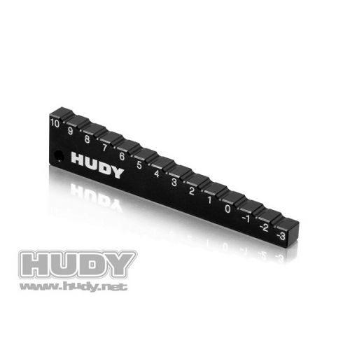 HUDY 107712 CHASSIS DROOP GAUGE -3 TO 10 MM FOR 1/10 CARS (10 MM) - 107712