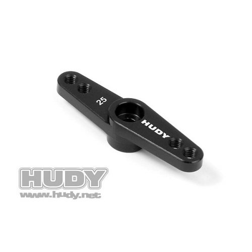 HUDY 293496 ALU THROTTLE SERVO HORN - FUTABA, SAVÖX - OFFSET 2-HOLE M3 - 25T - V2 - 293496