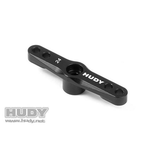 HUDY 293505 ALU THROTTLE SERVO HORN - HITEC - 2-HOLE - 24T - 293505