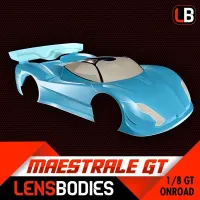 HOT RACE LB08GTMST-S NEW 1/8 GT OnRoad body Maestrale Standard #LB08GTMST-S