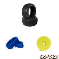 HOT RACE VESUVIO KIT COMPLETE YELLOW RIM 1/8 OFF ROAD BUGGY 1 PAIRS