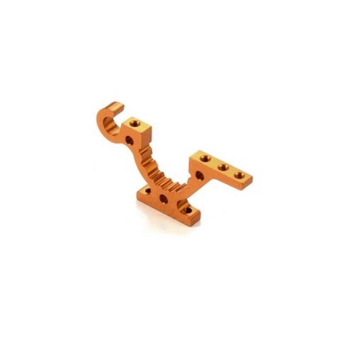 XRAY 302760-O T4 Alu Lower Adjustment Bulkhead Front R/Rear L - Orange