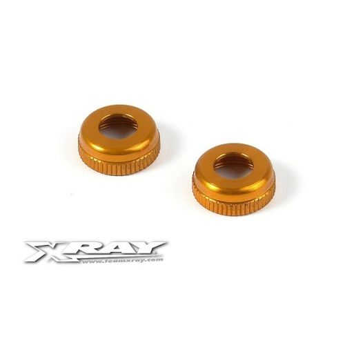 XRAY 308327-O Alu Cap For XRAY Shock Body #308322 - Orange