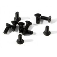 HB RACING HBZ082 FLAT HEAD SCREW M3x8mm (HEX SOCKET/10pcs)