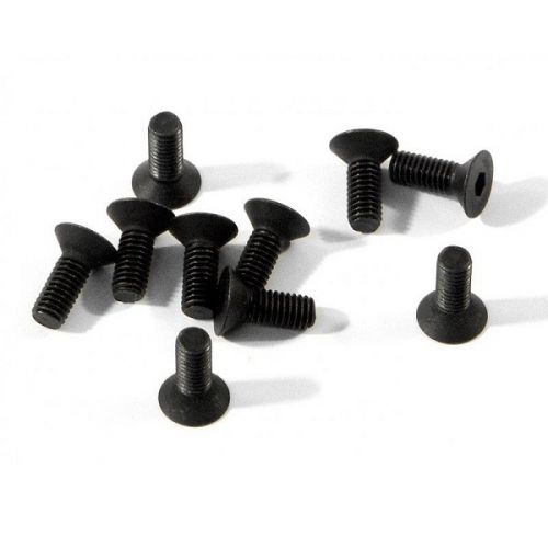 HB RACING HBZ082 FLAT HEAD SCREW M3x8mm (HEX SOCKET/10pcs)
