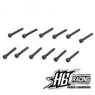 HB RACING HBZ548 CAP HEAD SCREW M3x22mm (12pcs) 